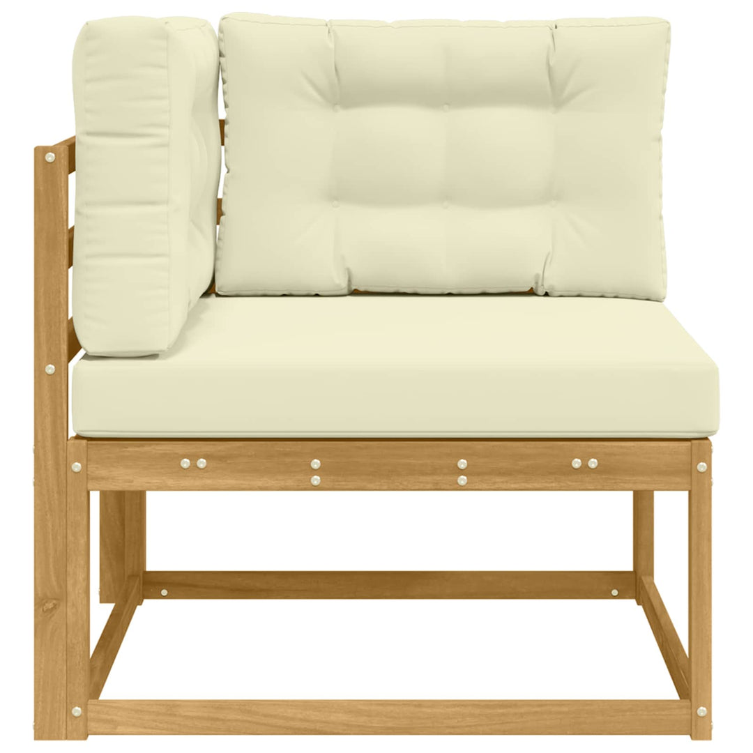 Udendørs Hjørnesofa Polyester Hvid