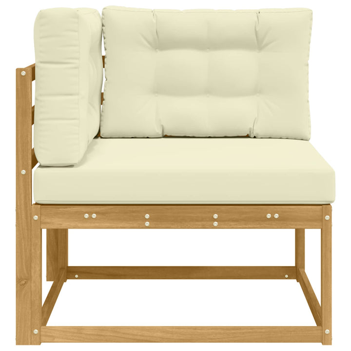 Udendørs Hjørnesofa Polyester Hvid