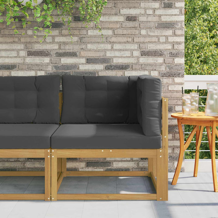 Udendørs Hjørnesofa Polyester Hvid