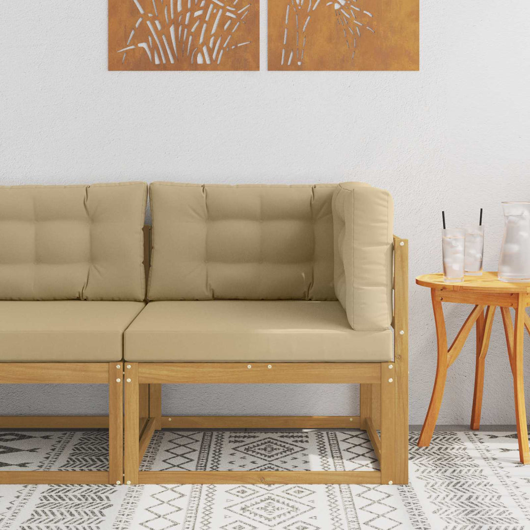 Udendørs Hjørnesofa Polyester Hvid