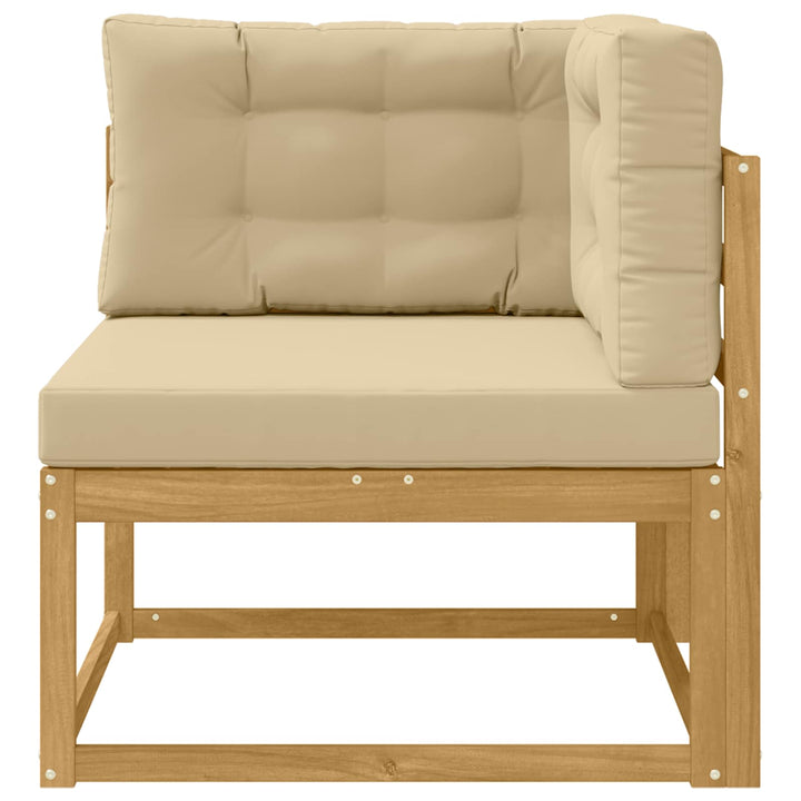 Udendørs Hjørnesofa Polyester Hvid