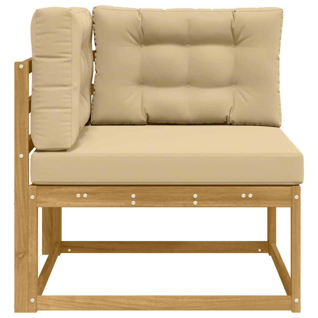 Udendørs Hjørnesofa Polyester Hvid
