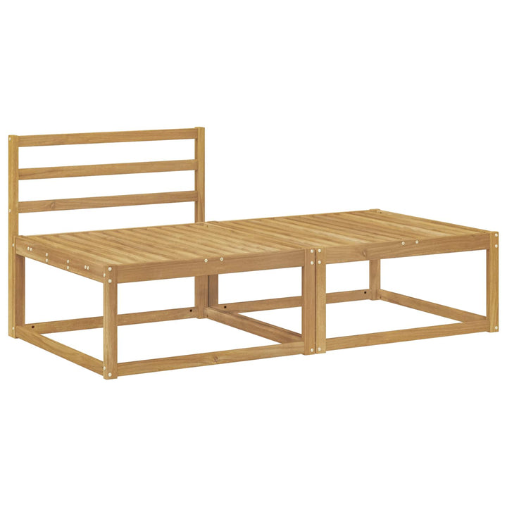 2 Stk Udendørs puf Polyester Hvid