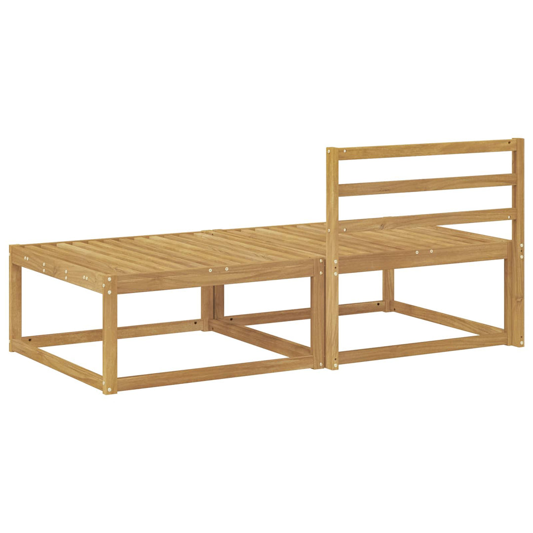 2 Stk Udendørs puf Polyester Hvid
