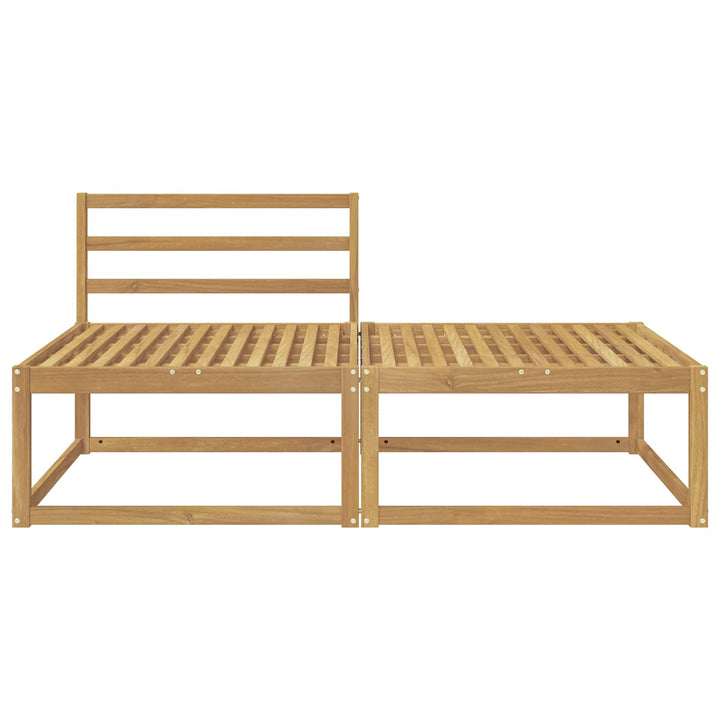 2 Stk Udendørs puf Polyester Hvid
