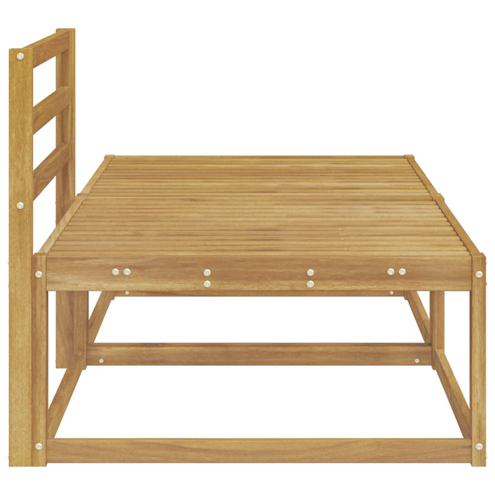 2 Stk Udendørs puf Polyester Hvid
