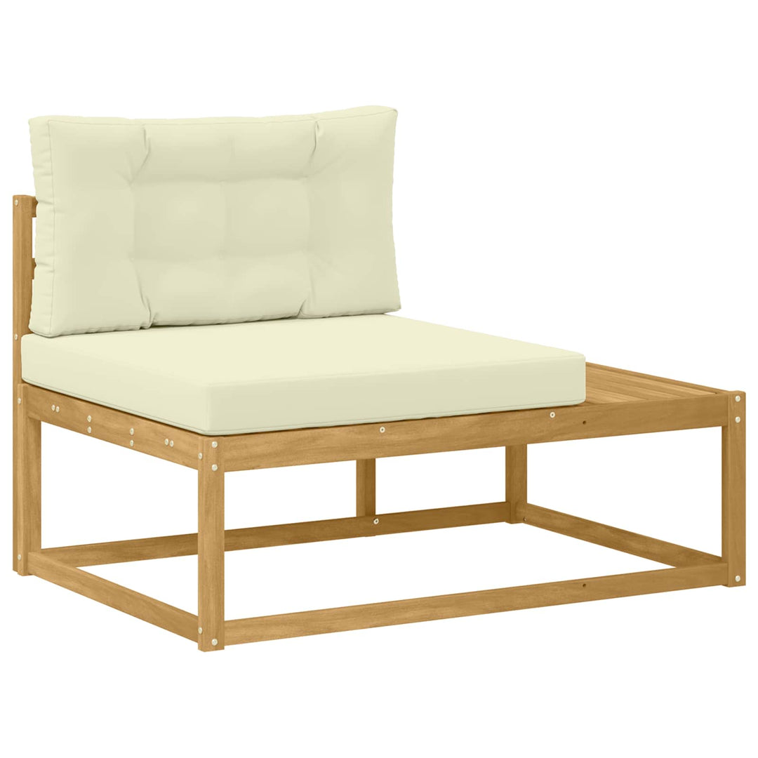 Udendørs Modulsofa med pude Hvid 115 x 83 x 73 cm Polyester
