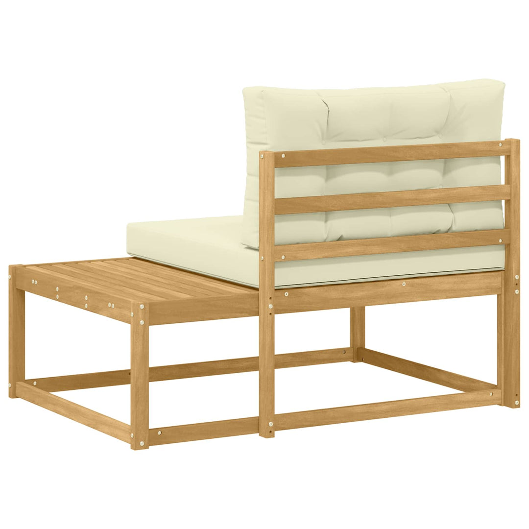 Udendørs Modulsofa med pude Hvid 115 x 83 x 73 cm Polyester