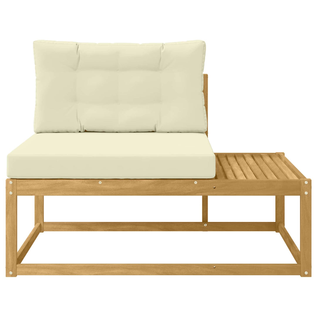 Udendørs Modulsofa med pude Hvid 115 x 83 x 73 cm Polyester