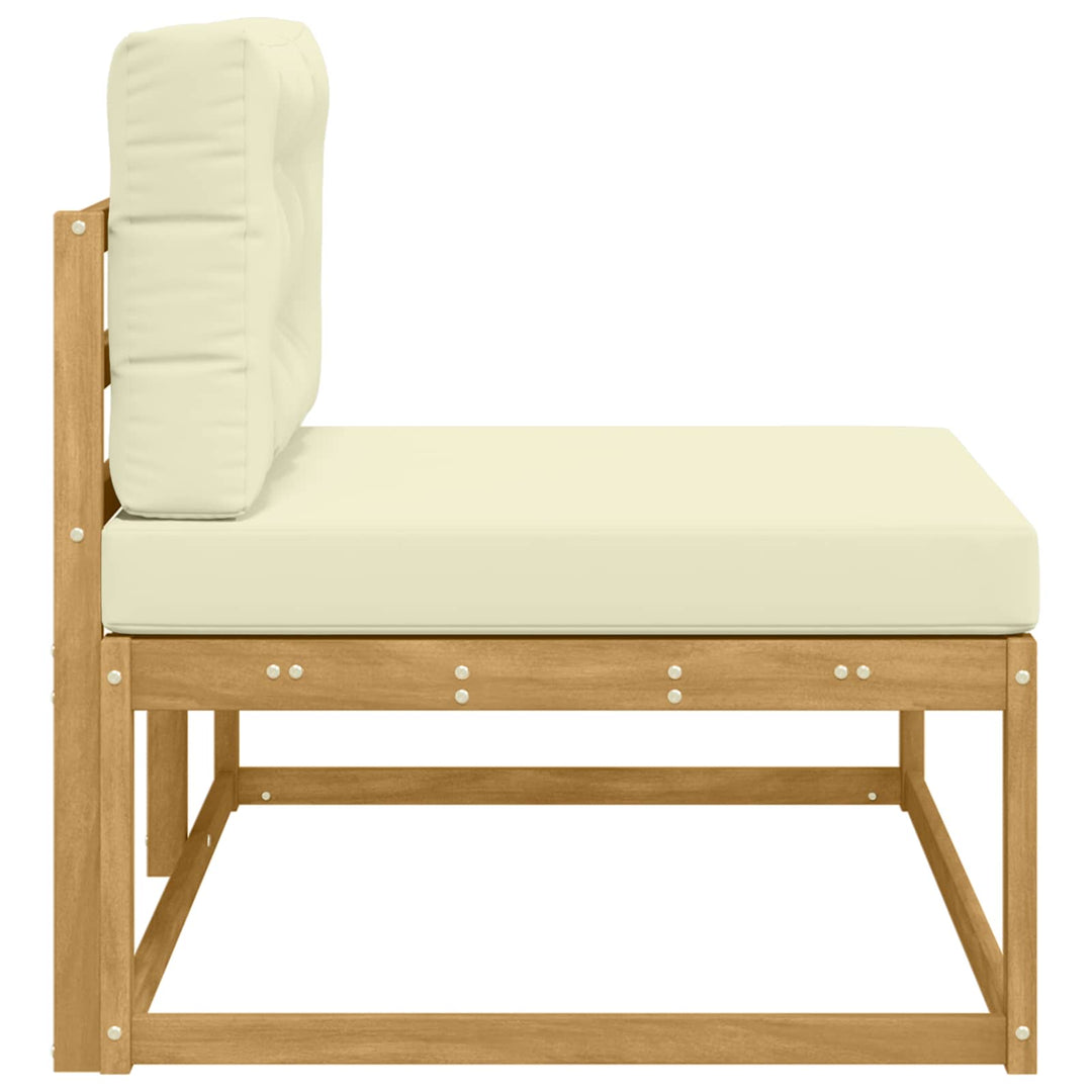 Udendørs Modulsofa med pude Hvid 115 x 83 x 73 cm Polyester