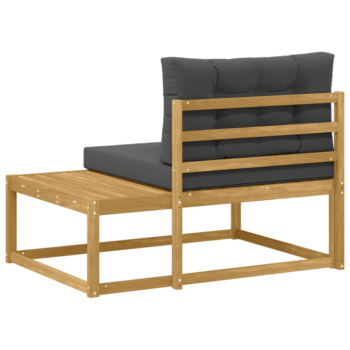 Udendørs Modulsofa med pude Hvid 115 x 83 x 73 cm Polyester