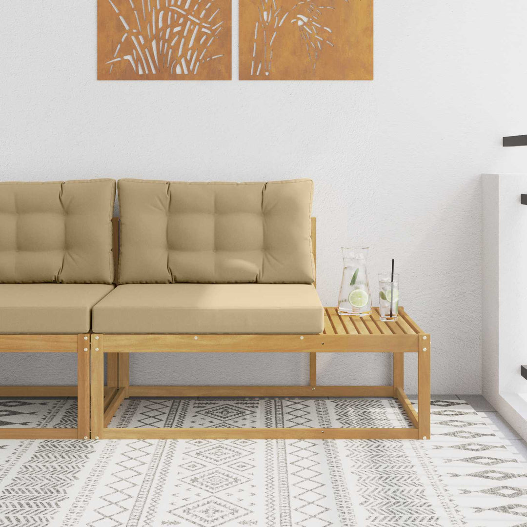 Udendørs Modulsofa med pude Hvid 115 x 83 x 73 cm Polyester