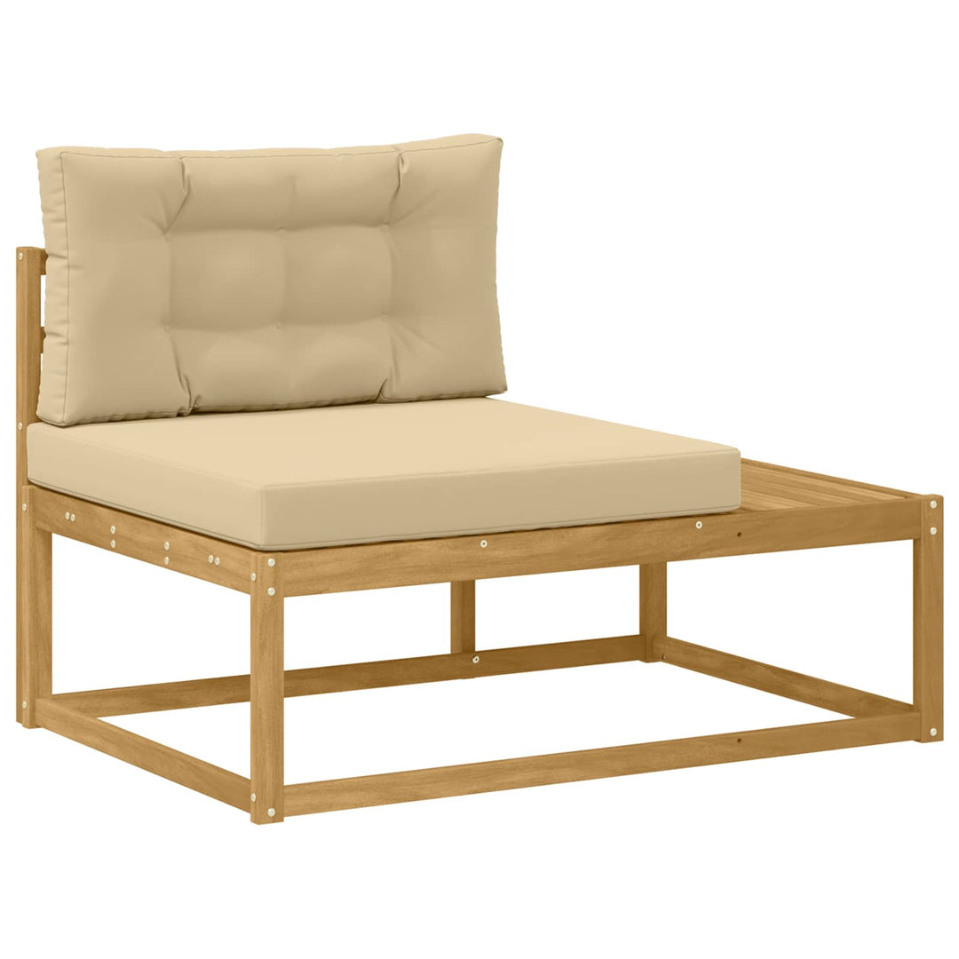 Udendørs Modulsofa med pude Hvid 115 x 83 x 73 cm Polyester