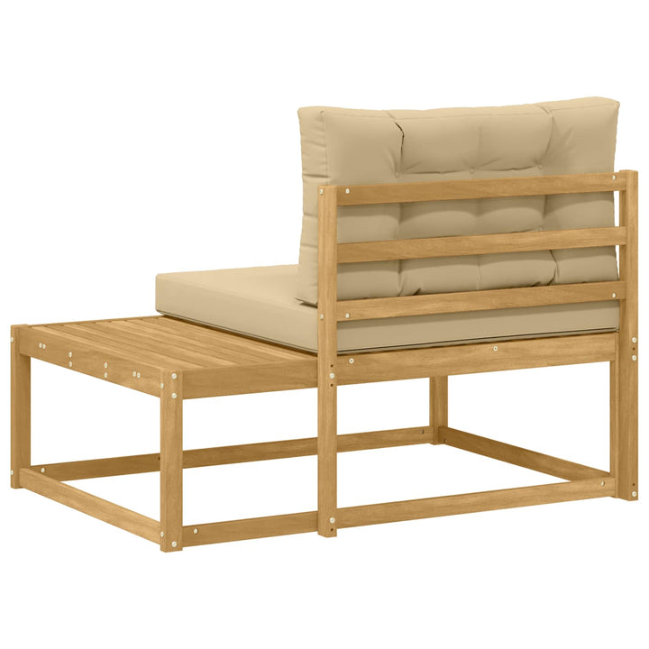 Udendørs Modulsofa med pude Hvid 115 x 83 x 73 cm Polyester