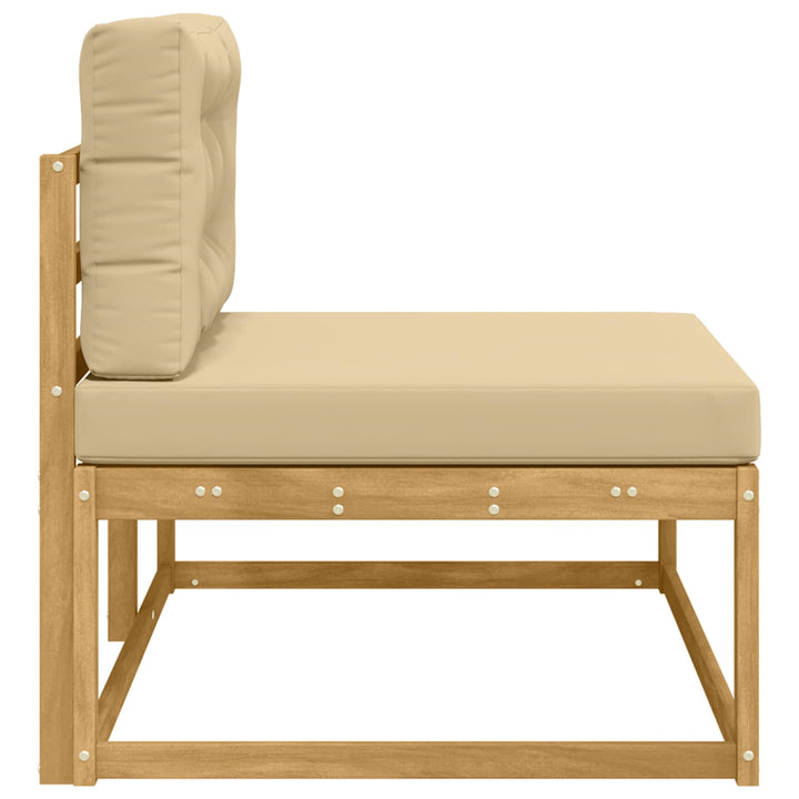 Udendørs Modulsofa med pude Hvid 115 x 83 x 73 cm Polyester