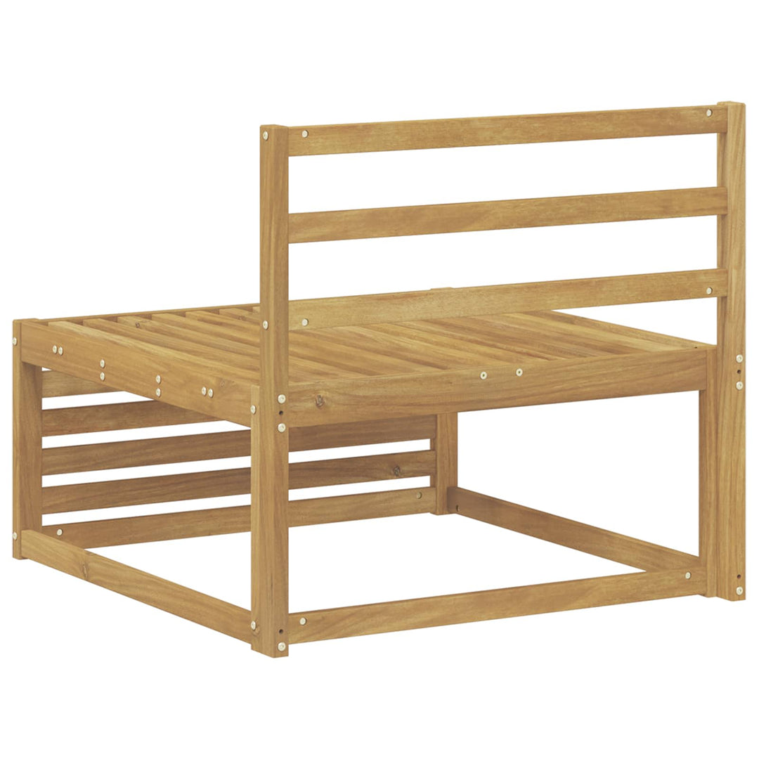 Udendørs Mellem Sofa Massivt Akacietræ Hvid 83 x 79 x 73 cm