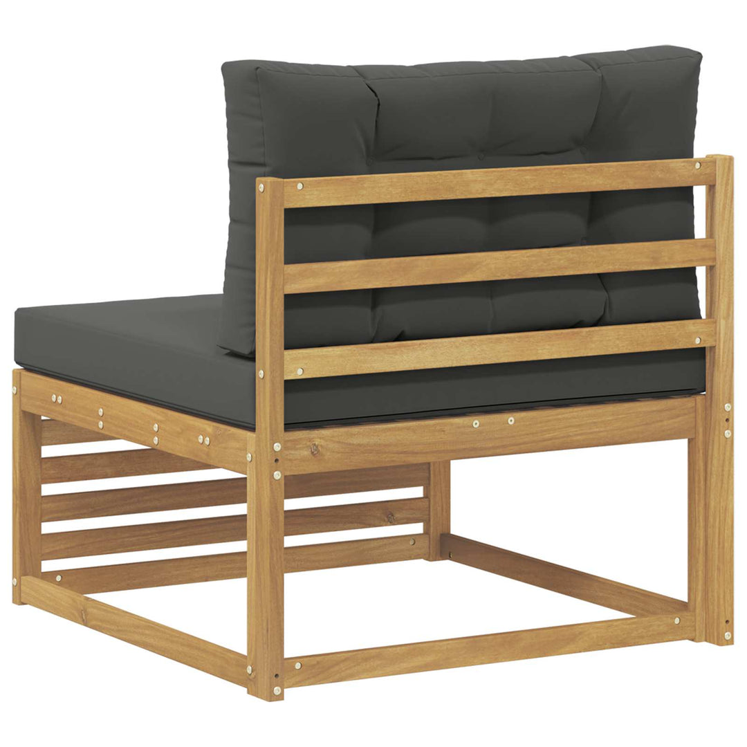 Udendørs Mellem Sofa Massivt Akacietræ Hvid