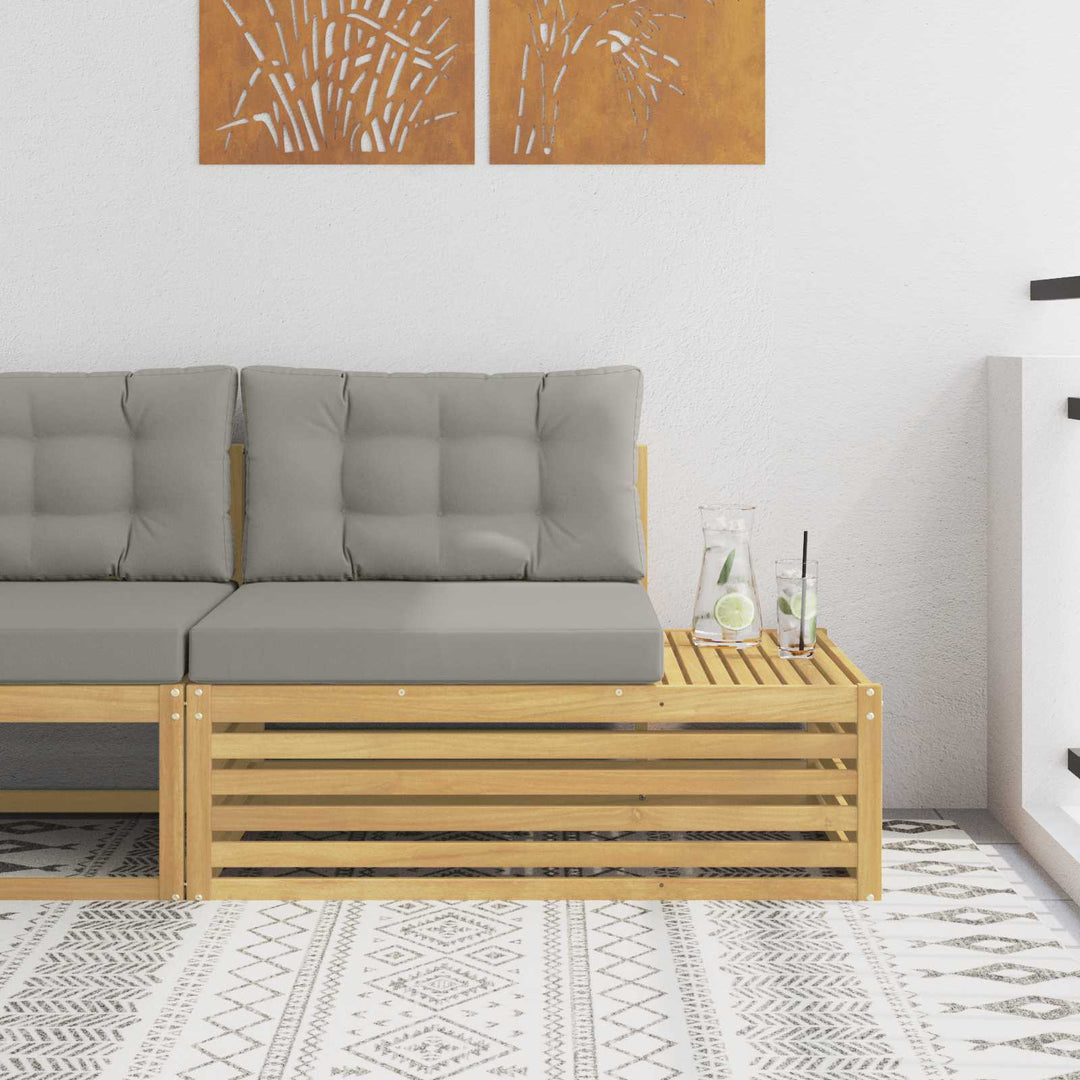 Udendørs Modulsofa Hvid 115 x 83 x 73 cm Massivt Akacietræ