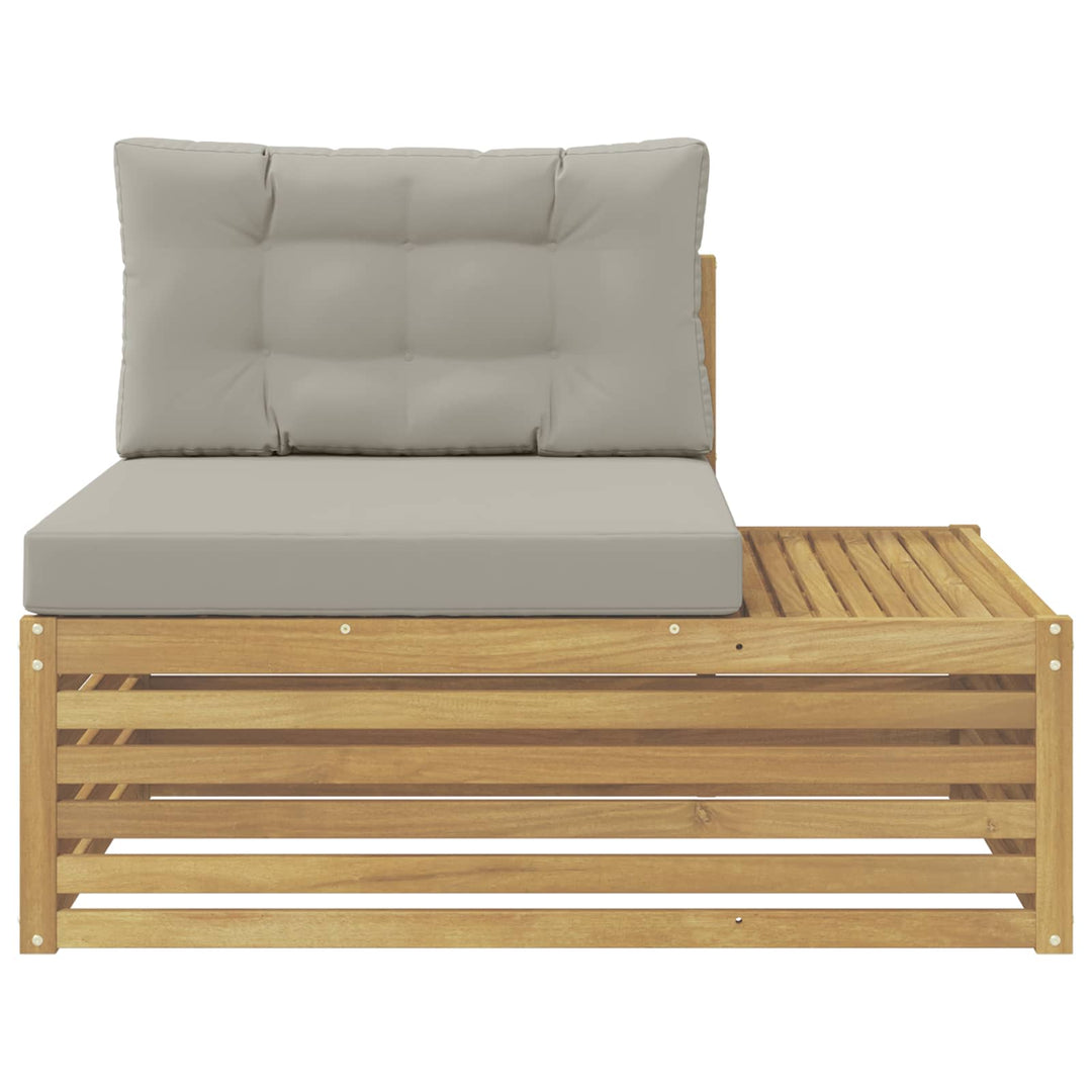 Udendørs Modulsofa Hvid 115 x 83 x 73 cm Massivt Akacietræ