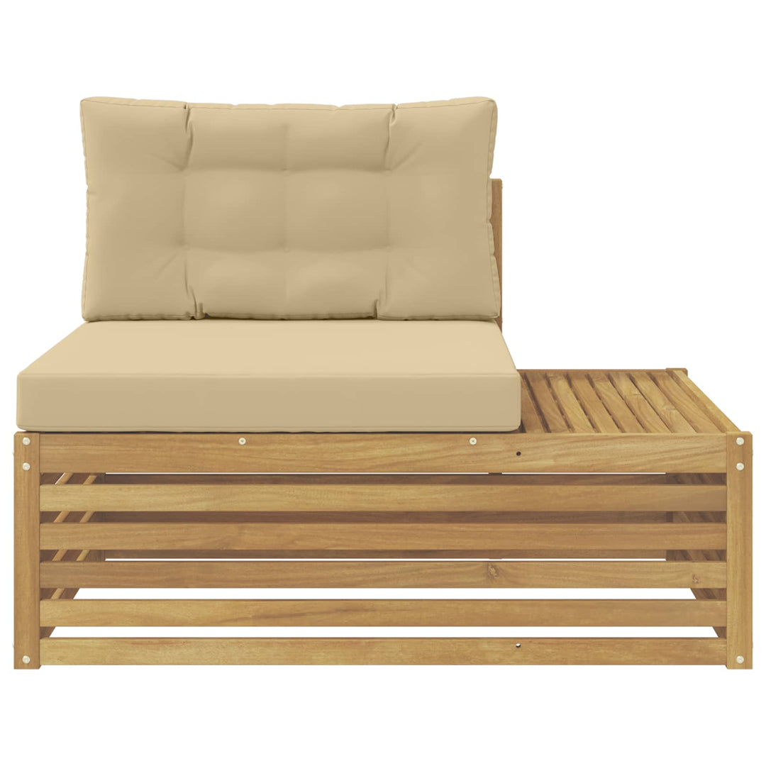 Udendørs Modulsofa Hvid 115 x 83 x 73 cm Massivt Akacietræ