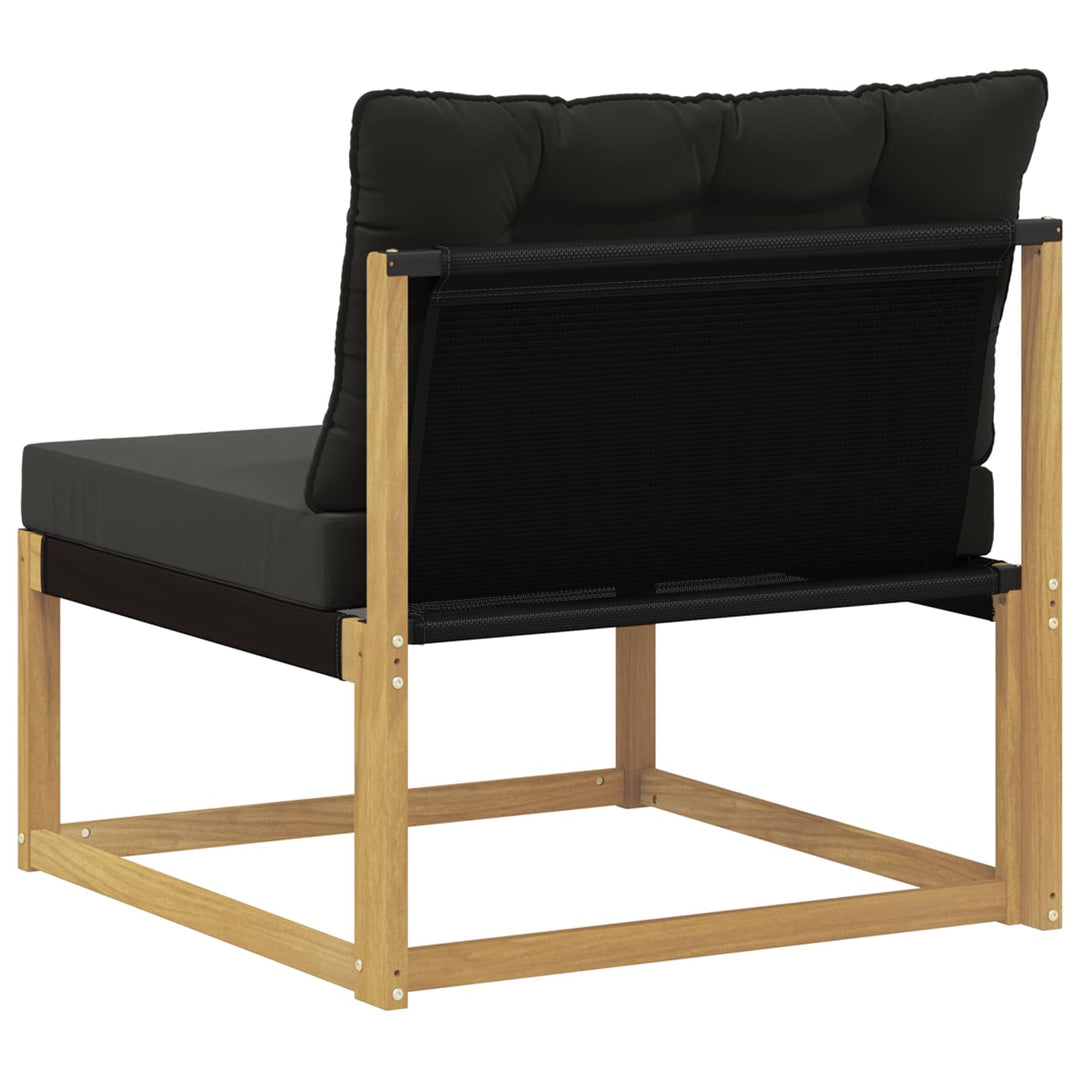 Udendørs Mellem Sofa med pude Hvid 79 x 83 x 73 cm stål