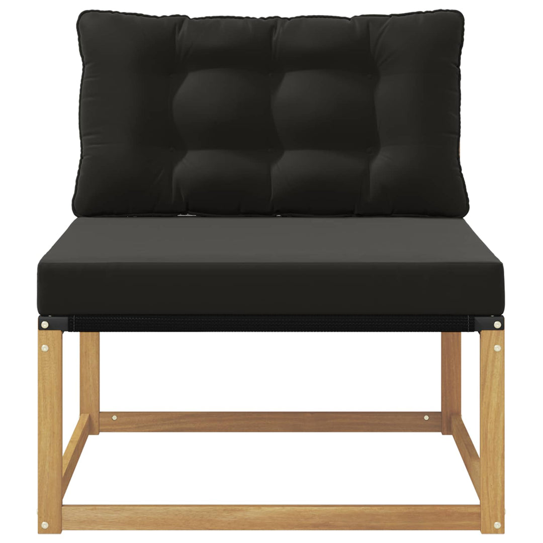 Udendørs Mellem Sofa med pude Hvid 79 x 83 x 73 cm stål