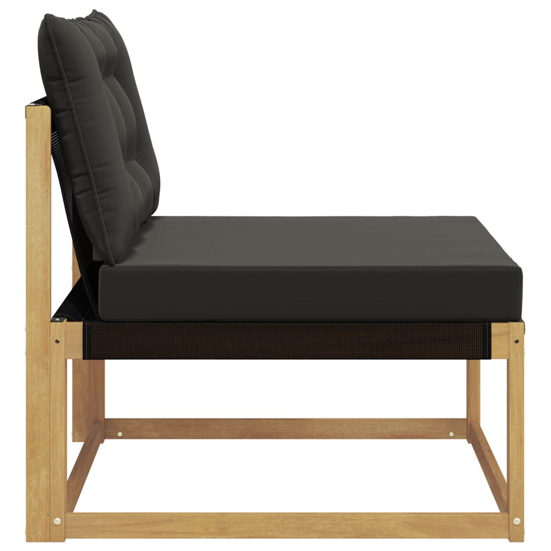 Udendørs Mellem Sofa med pude Hvid 79 x 83 x 73 cm stål