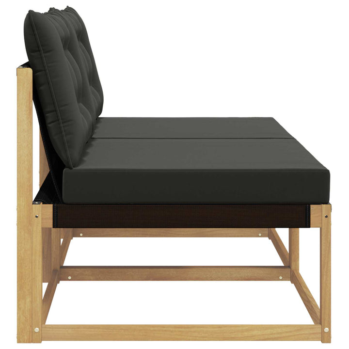 Udendørs Mellem Sofa Massivt Akacietræ Hvid