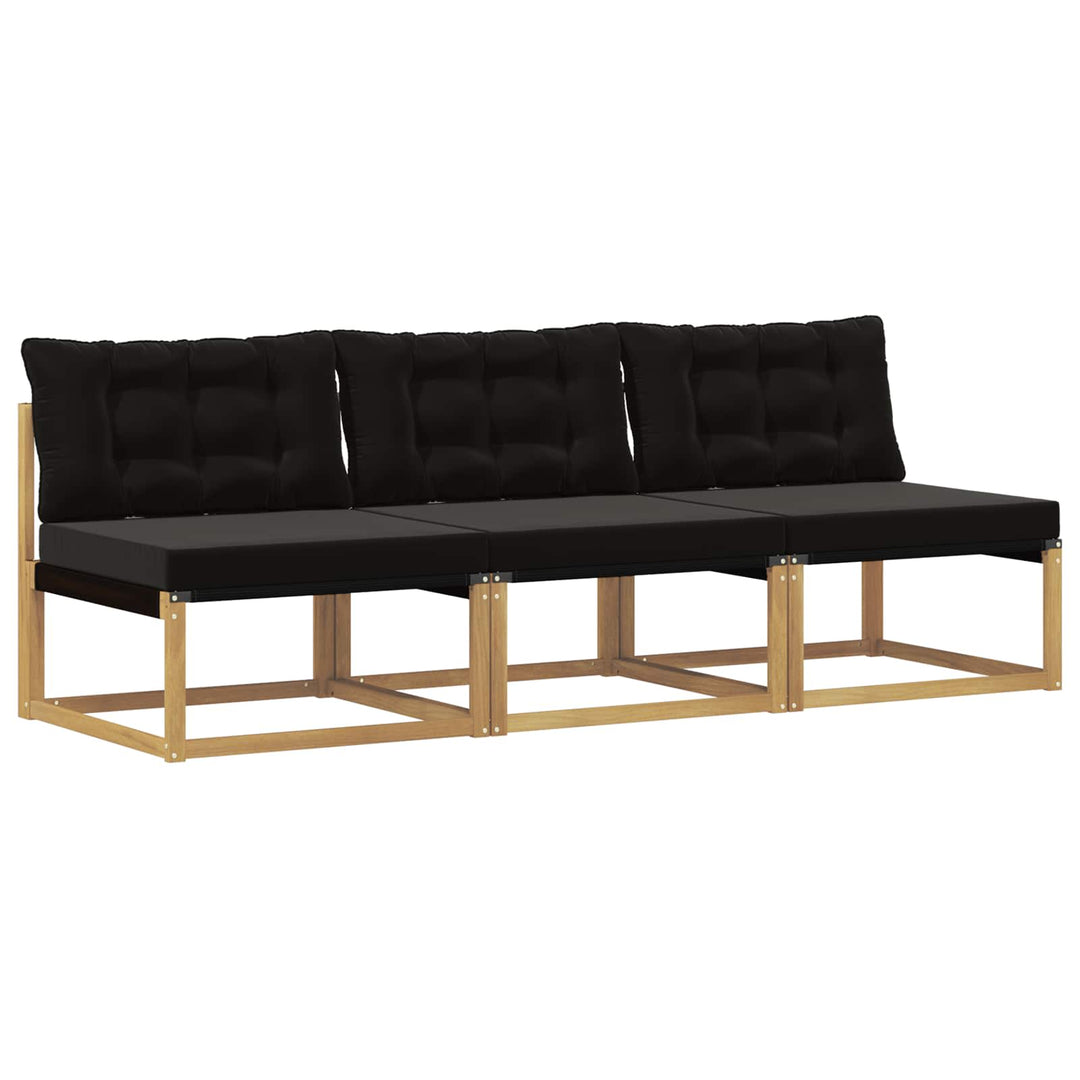 Udendørs Mellem Sofa Massivt Akacietræ Hvid