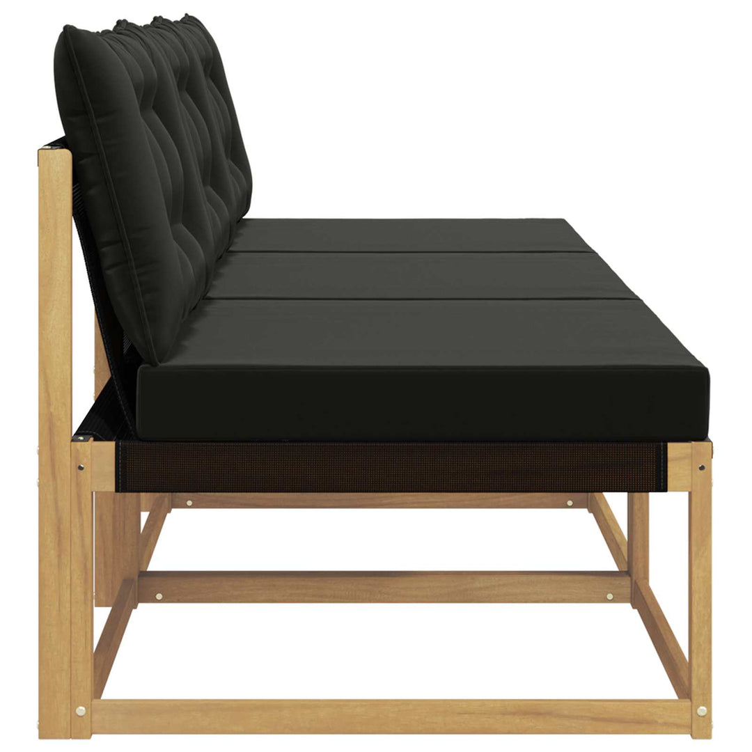 Udendørs Mellem Sofa Massivt Akacietræ Hvid