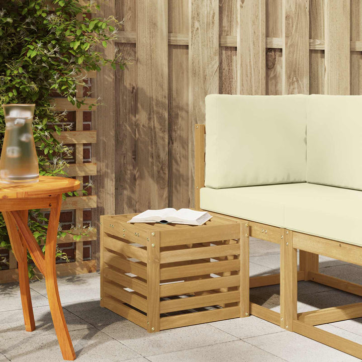 Udendørs sofagruppe Hvid 35 x 38 x 37 cm Massivt Akacietræ