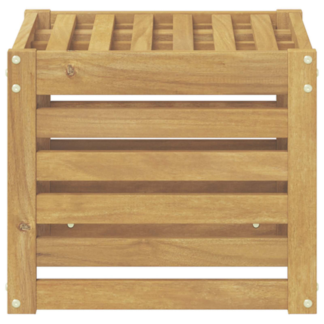 Udendørs sofagruppe Hvid 35 x 38 x 37 cm Massivt Akacietræ