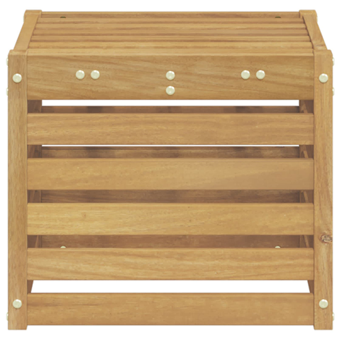 Udendørs sofagruppe Hvid 35 x 38 x 37 cm Massivt Akacietræ