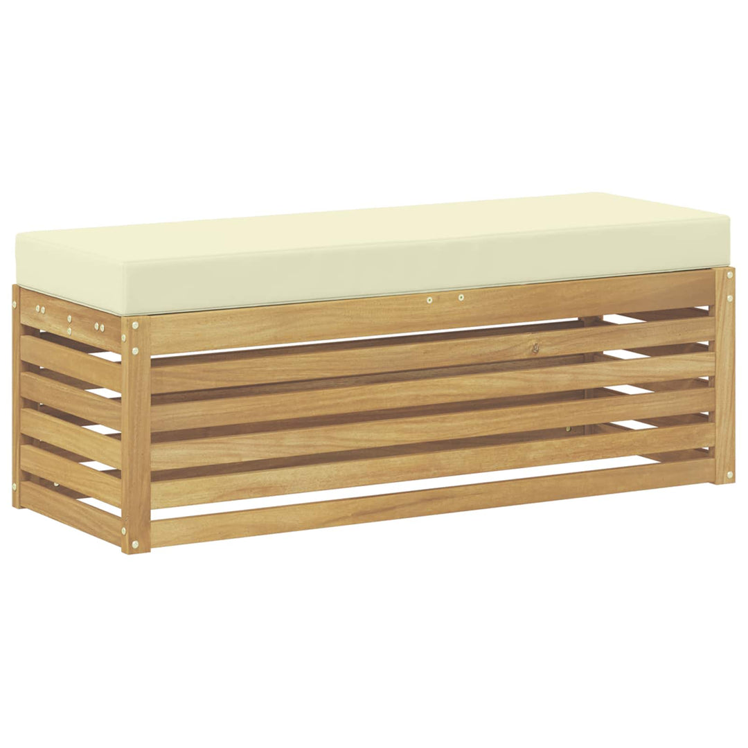 Udendørs sofagruppe Hvid og cremefarvet 115 x 43 x 45 cm