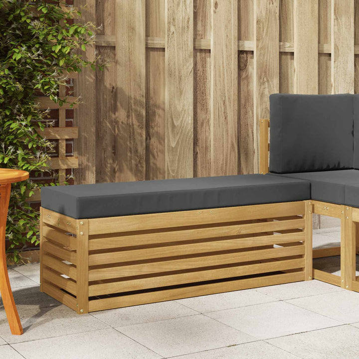 Udendørs sofagruppe Hvid og antracit 115 x 43 x 45 cm