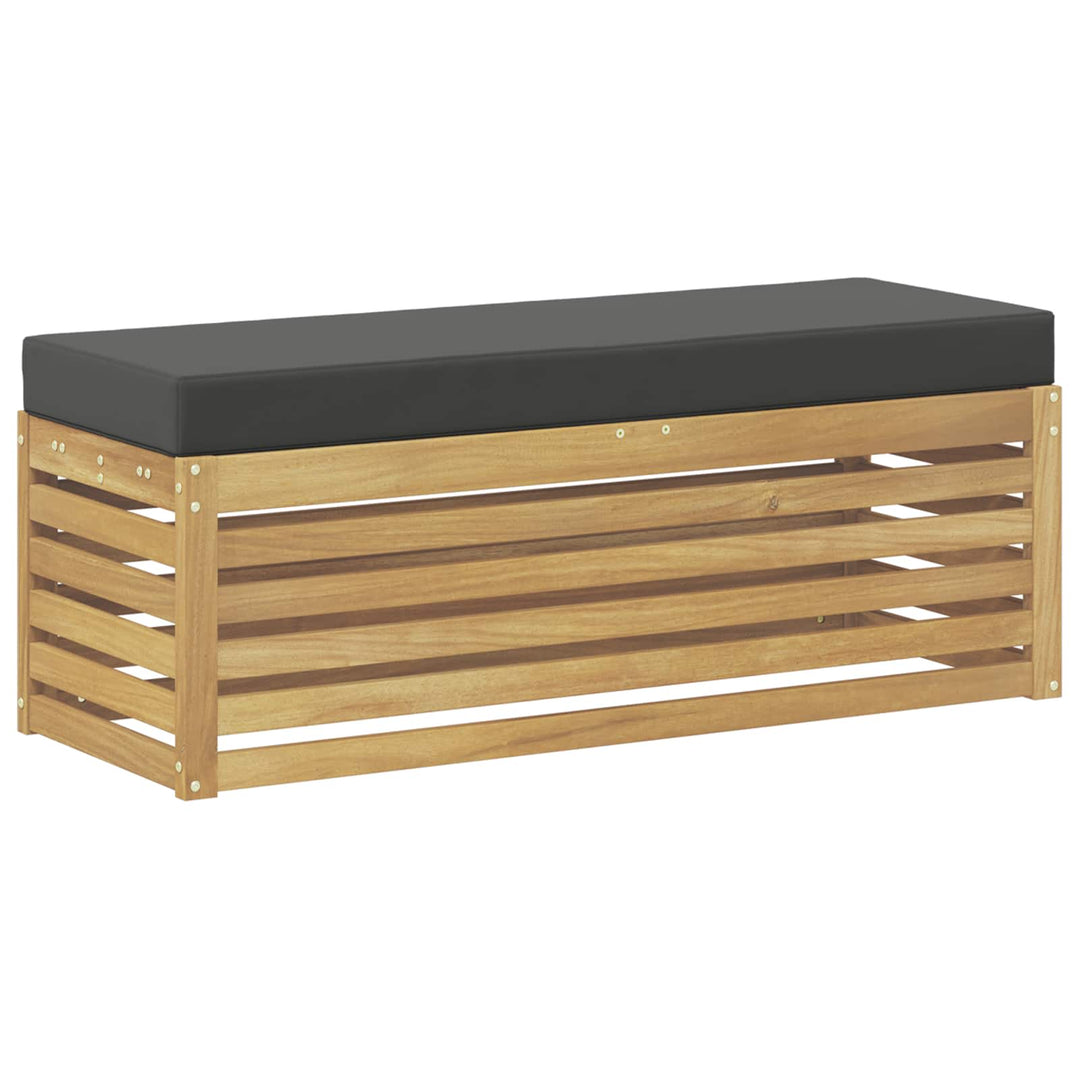 Udendørs sofagruppe Hvid og antracit 115 x 43 x 45 cm
