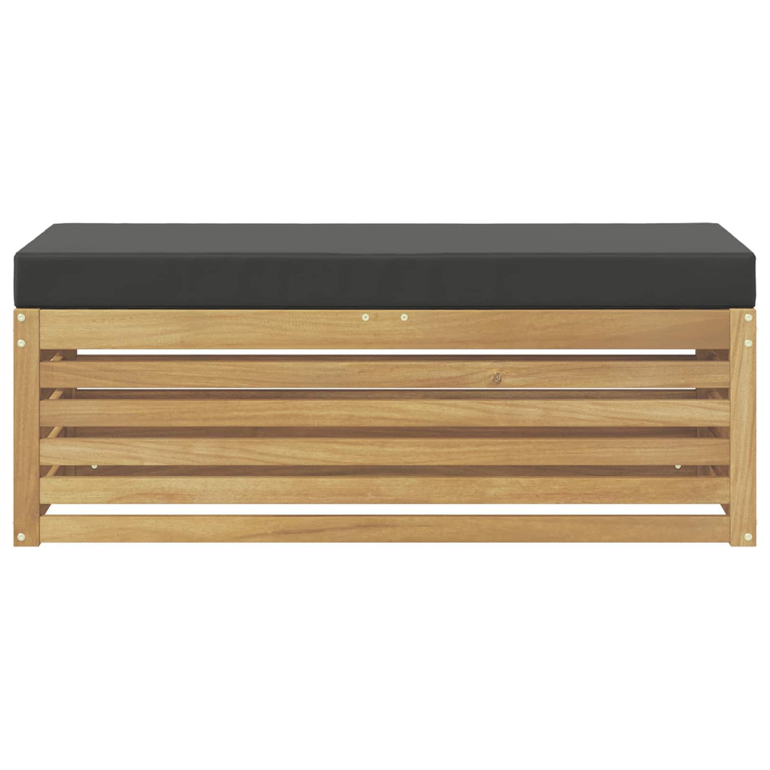 Udendørs sofagruppe Hvid og antracit 115 x 43 x 45 cm