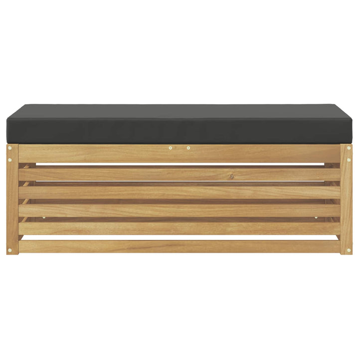 Udendørs sofagruppe Hvid og antracit 115 x 43 x 45 cm