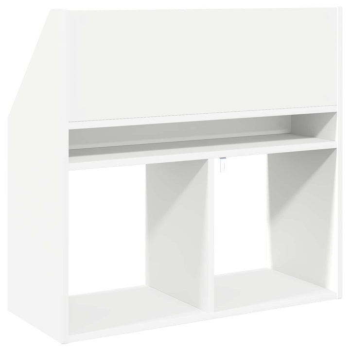 Børnebogreol Hvid 72,5 x 29,5 x 69 cm Konstrueret træ