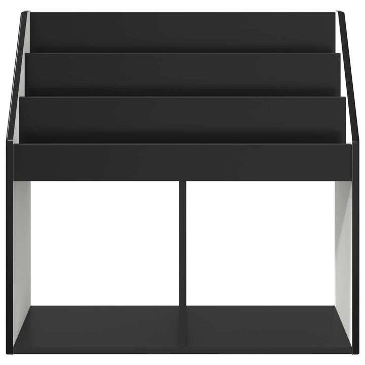 Børnebogreol Sort 72,5 x 29,5 x 69 cm Konstrueret træ