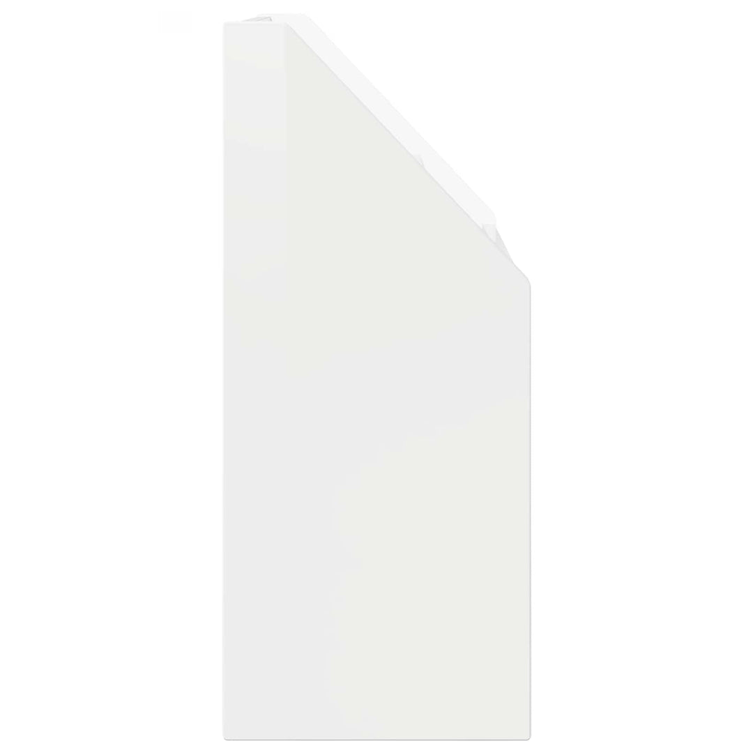 Børnebogreol Høj gloss hvid 72,5 x 29,5 x 69 cm Konstrueret træ