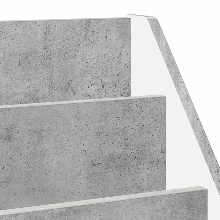 Børnebogreol Beton Grå 60 x 29,5 x 69 cm Konstrueret træ