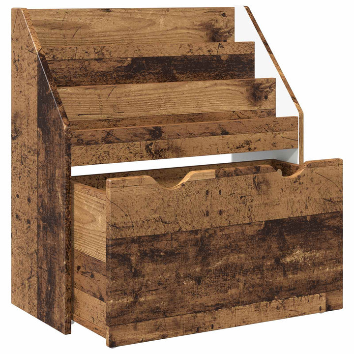Børnebogreol Gammelt træ 60 x 29,5 x 69 cm Konstrueret træ