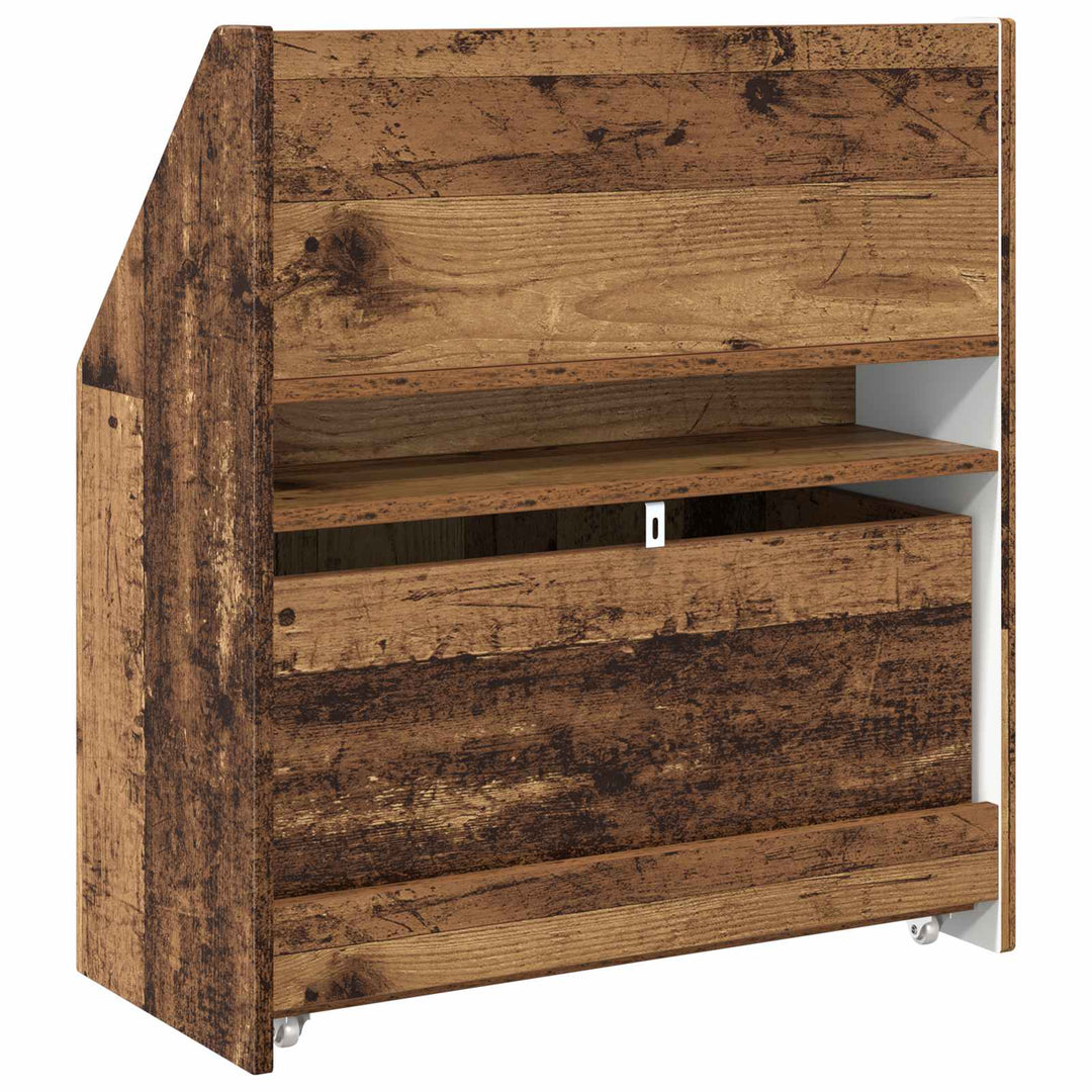 Børnebogreol Gammelt træ 60 x 29,5 x 69 cm Konstrueret træ
