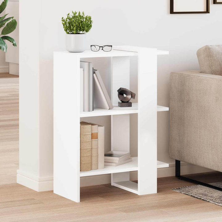 Bogreol Hvid 52 x 25 x 71,5 cm Konstrueret træ