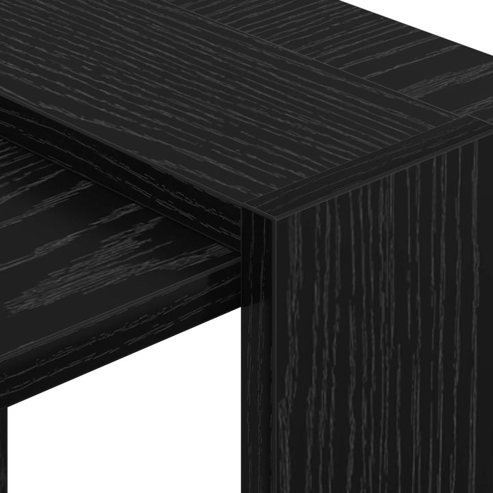 Bogreol Sort eg 52 x 25 x 71,5 cm Konstrueret træ