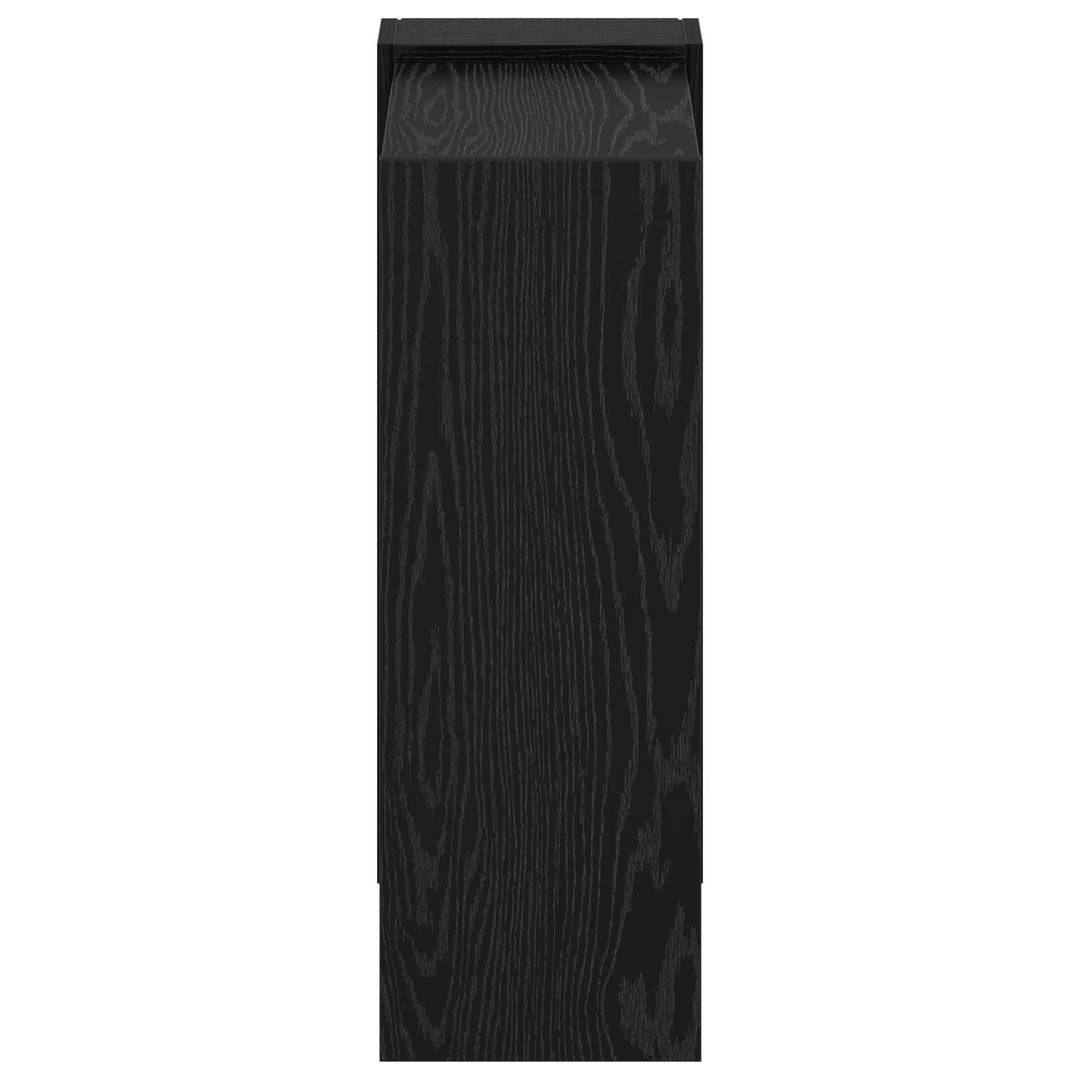 Bogreol 2 niveauer 52 x 25 x 71,5 cm Konstrueret træ Sort eg