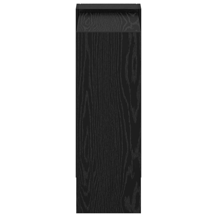 Bogreol 2 niveauer 52 x 25 x 71,5 cm Konstrueret træ Sort eg