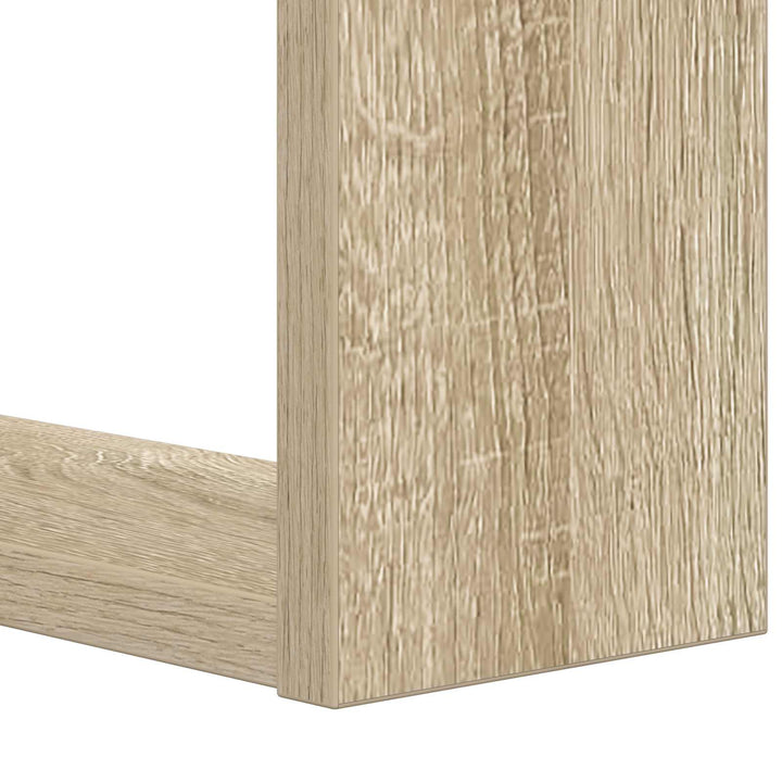Bogreol 2 niveauer 52 x 25 x 71,5 cm Konstrueret træ Sonoma eg