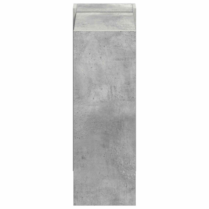 Bogreol 2 niveauer 52 x 25 x 71,5 cm Konstrueret træ Beton Grå